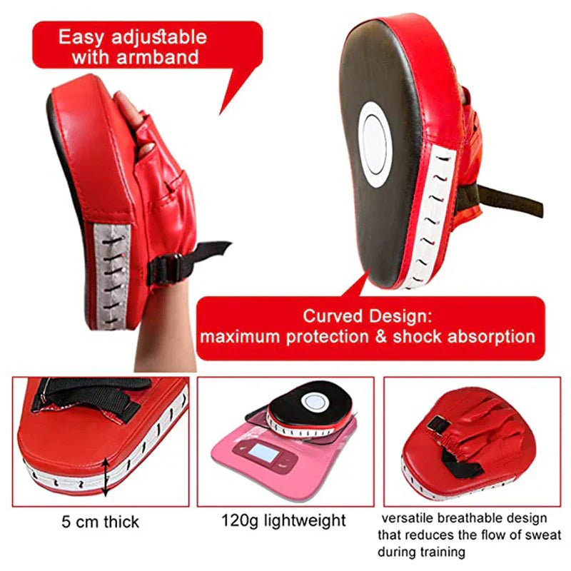 StrikeShield - Professional Curved Boxing Pad for Training