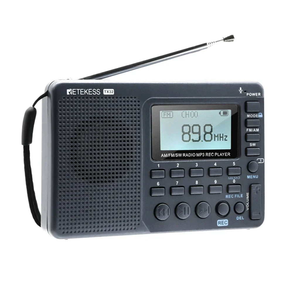 EchoWave - Portable Retro Radio with Powerful Sound
