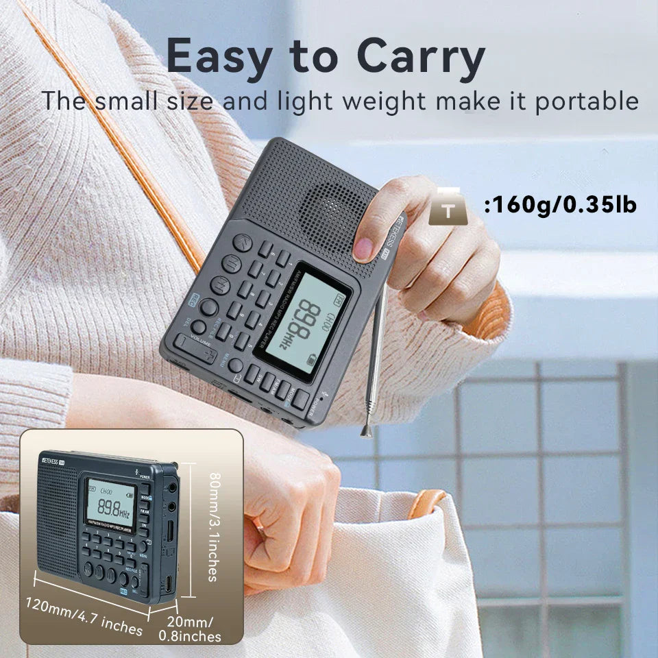 EchoWave - Portable Retro Radio with Powerful Sound