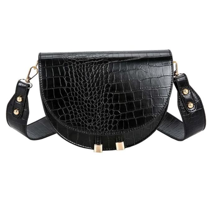 Chelsey Crossbody Bag - Tough Bag with Crocodile Print