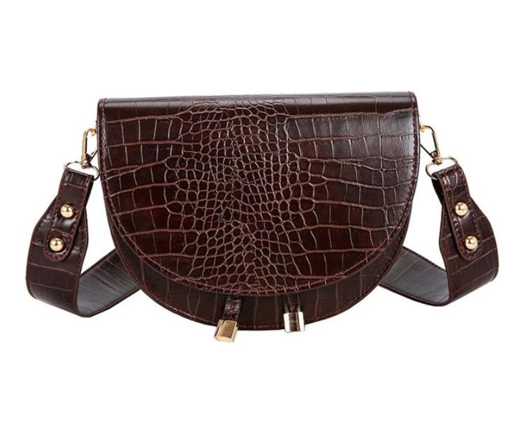 Chelsey Crossbody Bag - Tough Bag with Crocodile Print