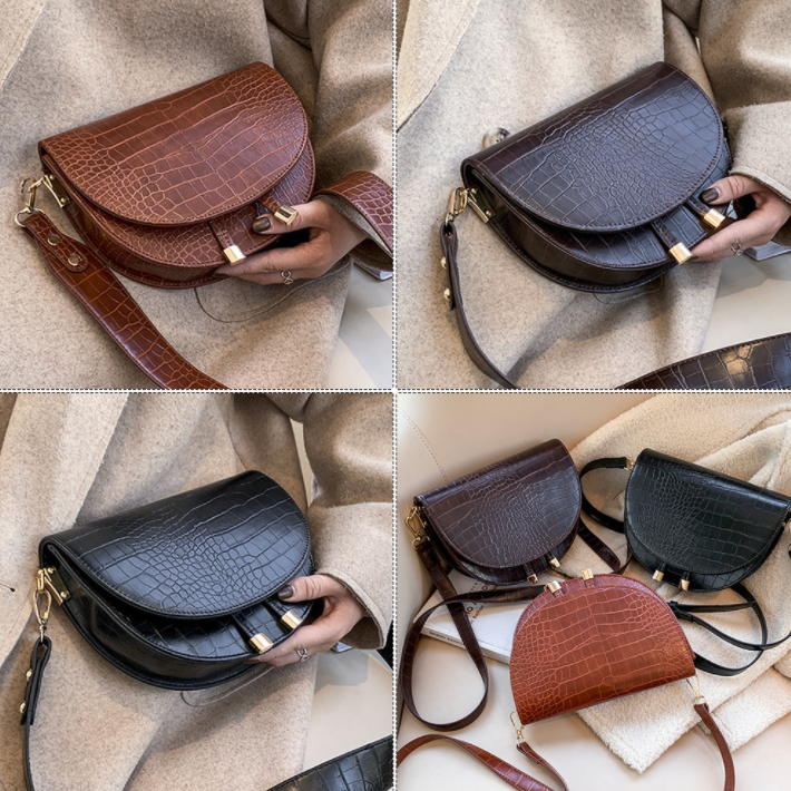 Chelsey Crossbody Bag - Tough Bag with Crocodile Print