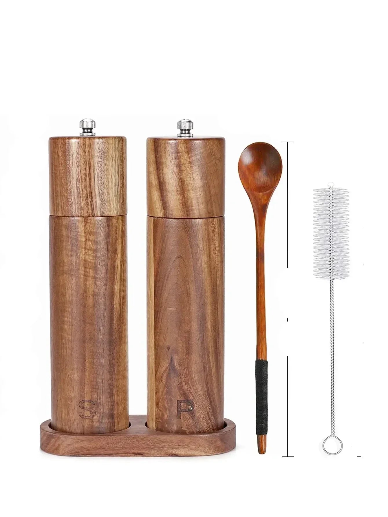 WoodSpice - Luxury Wooden Pepper and Salt Mill Set