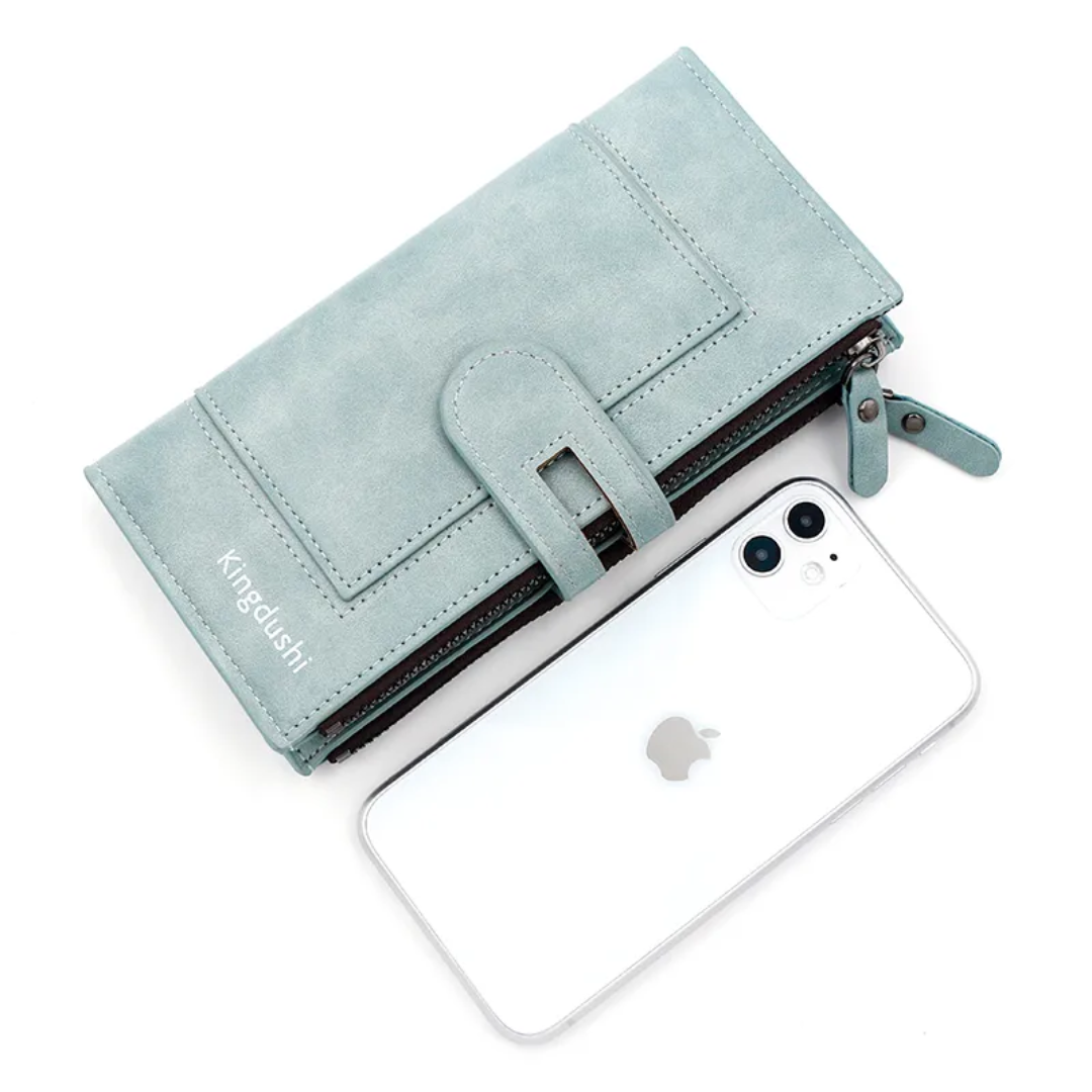 ElegantLeather - Long Leather Wallet for Ladies