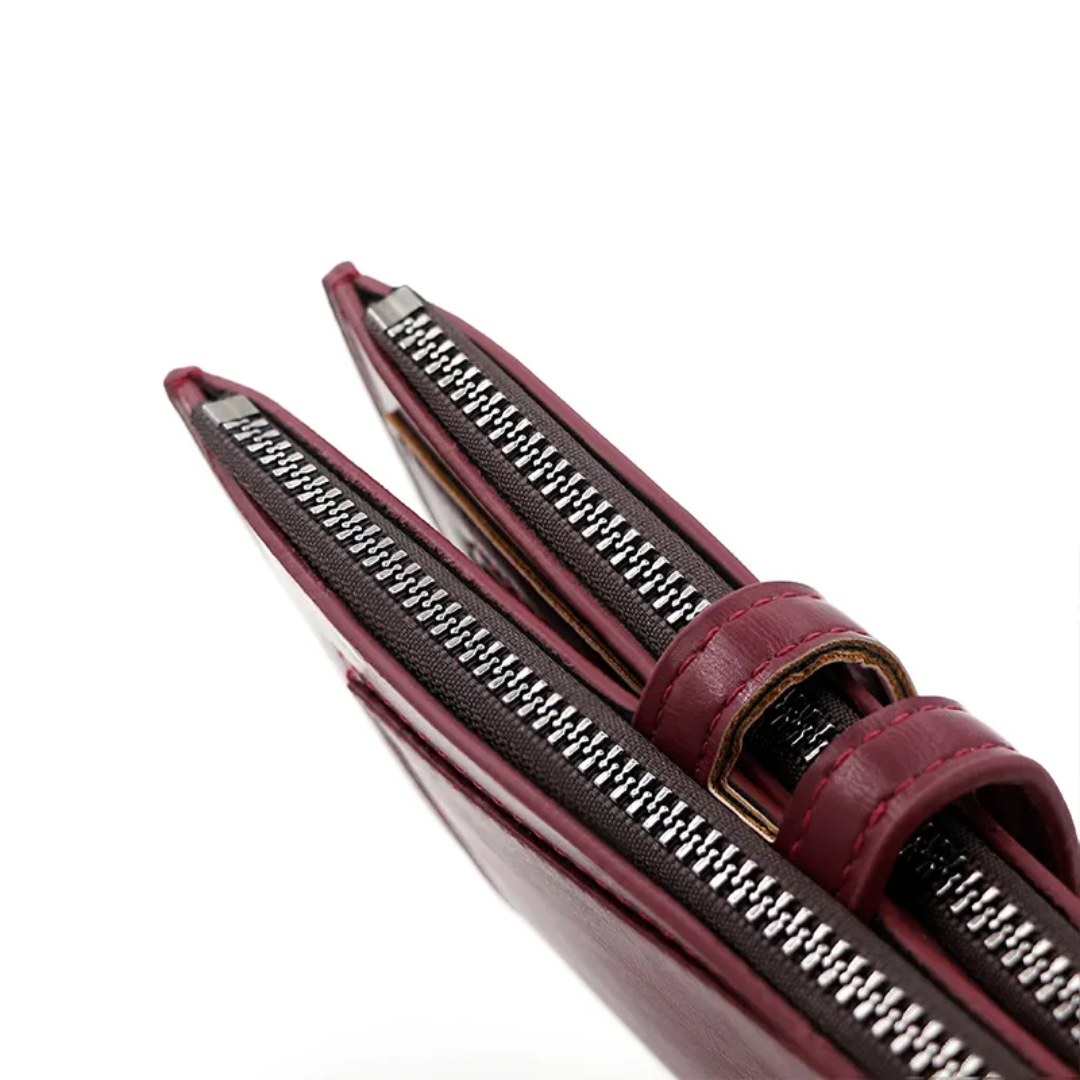 ElegantLeather - Long Leather Wallet for Ladies