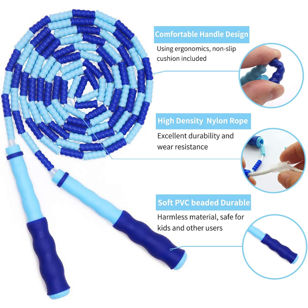 FlexiRope - Adjustable Beaded Jump Rope for Fitness