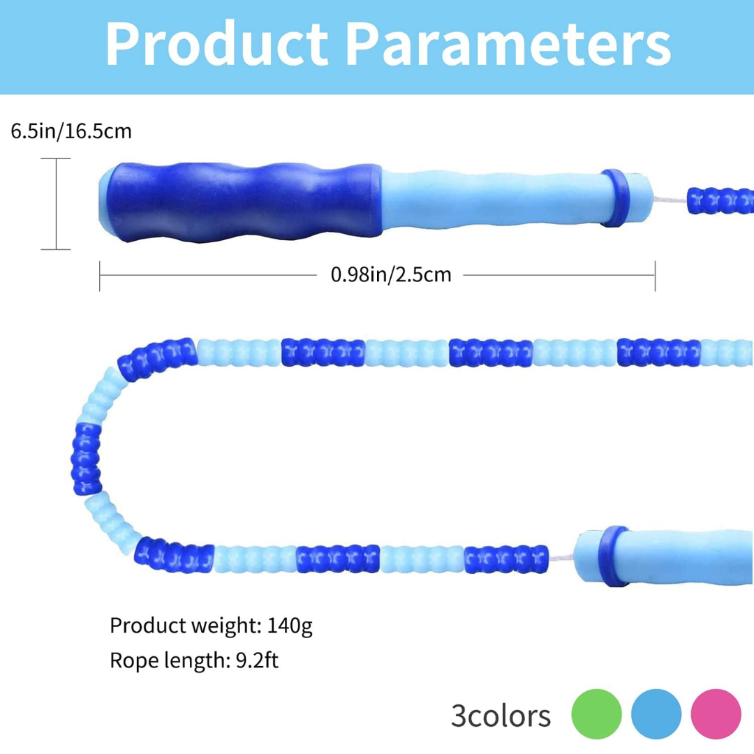 FlexiRope - Adjustable Beaded Jump Rope for Fitness