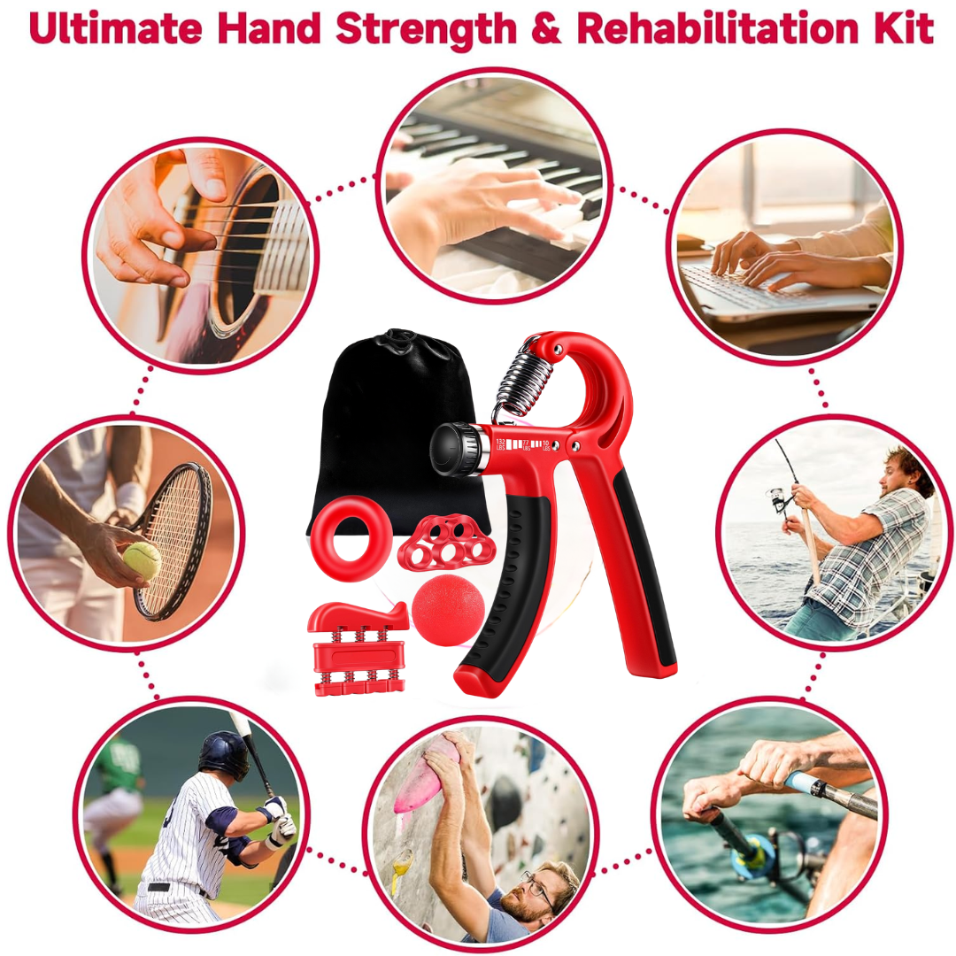 GripMaster - Adjustable Hand Strengthener Set (5 pieces)