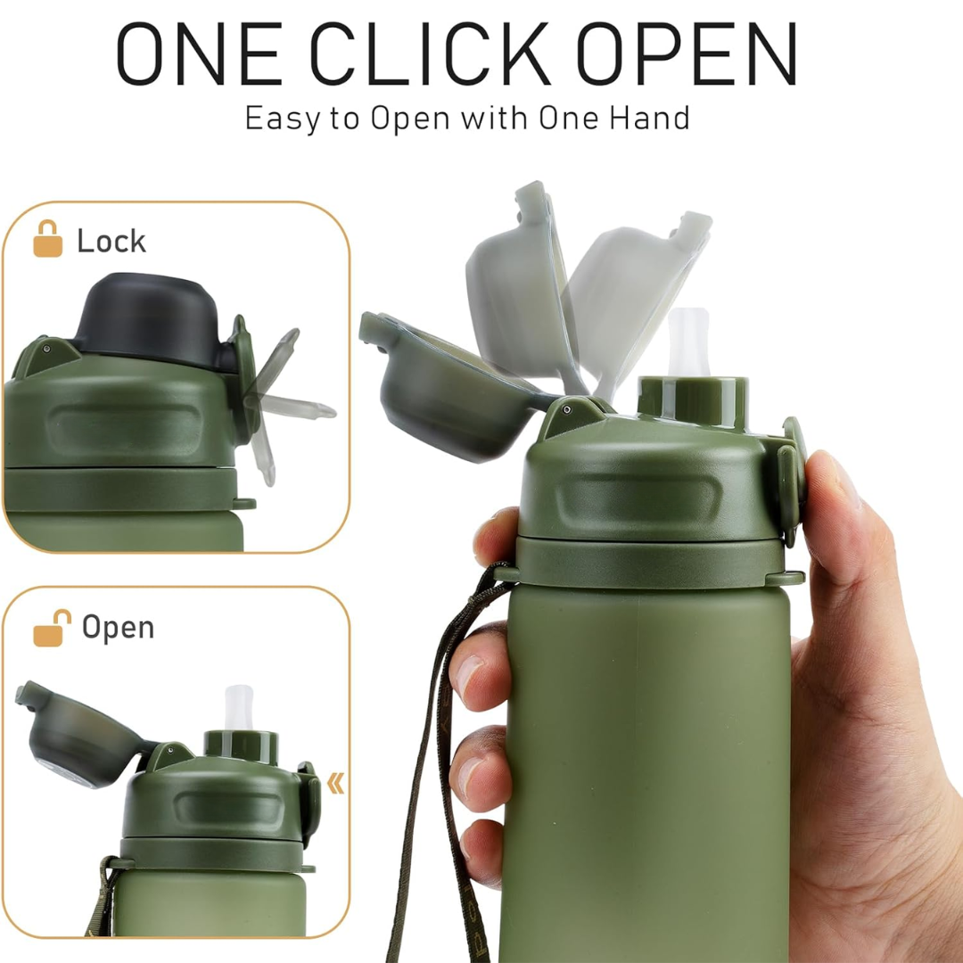 FlexiHydrate - Foldable Silicone Water Bottle 600ml
