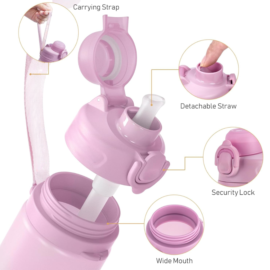 FlexiHydrate - Foldable Silicone Water Bottle 600ml