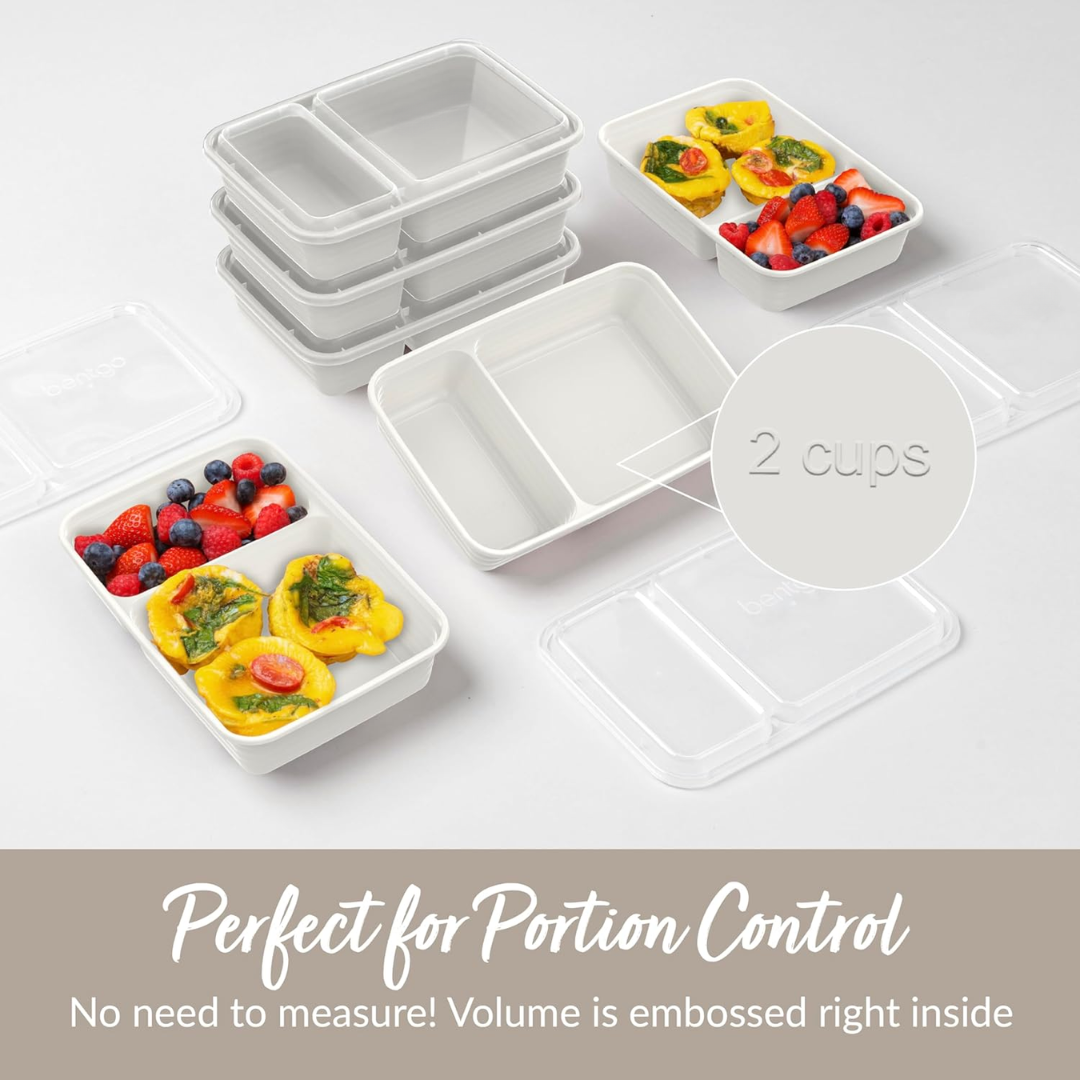 EcoBox - Durable 2-Compartment Food Container Set