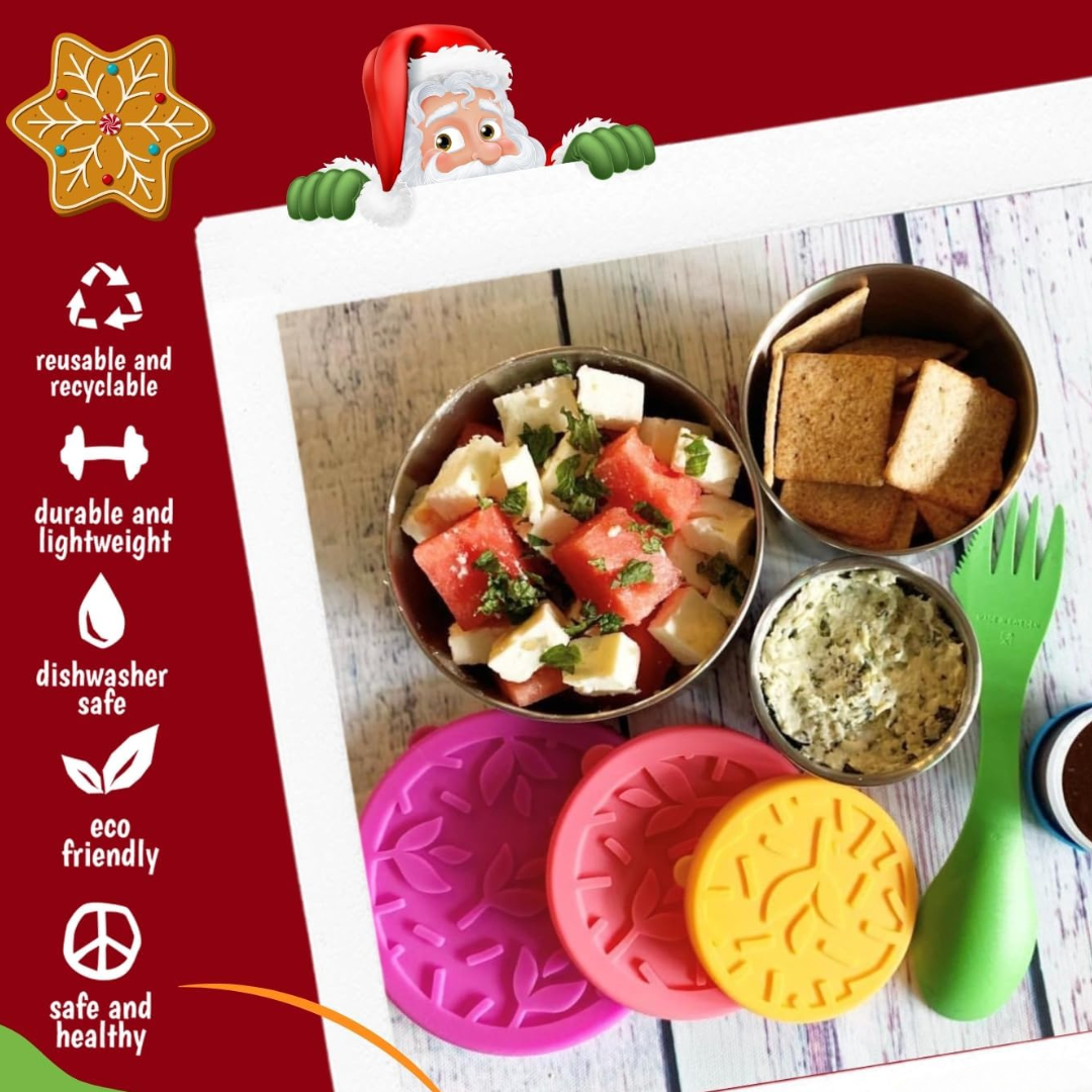 FreshBox Set - stainless steel lunch boxes with lids