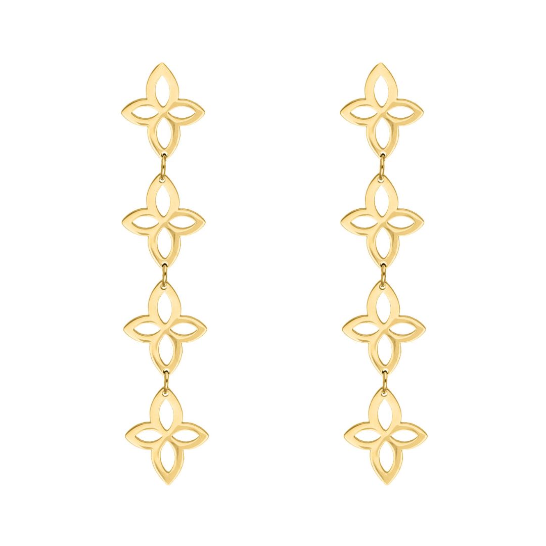 FloralGleam Earrings – Vintage Chic Jewelry