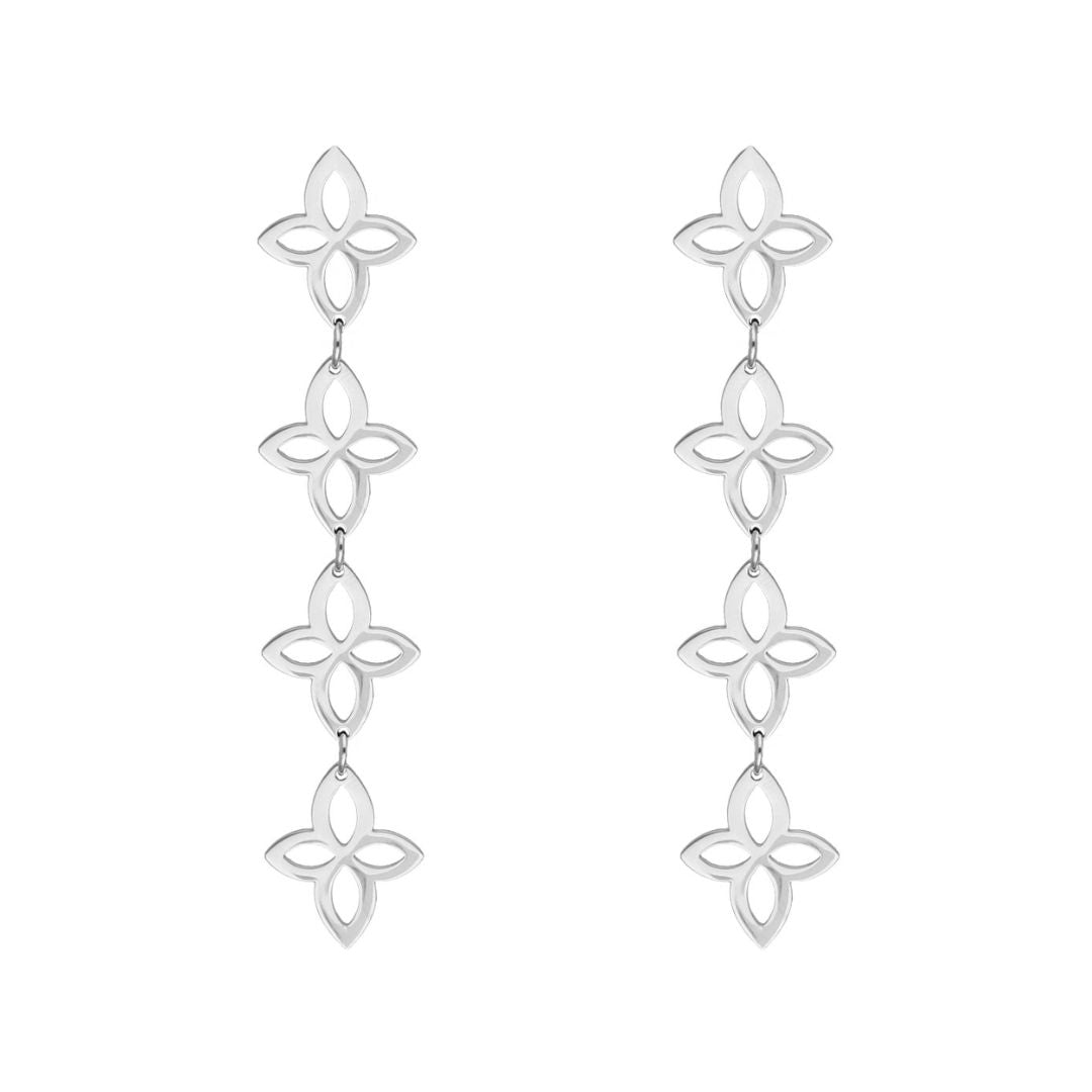 FloralGleam Earrings – Vintage Chic Jewelry