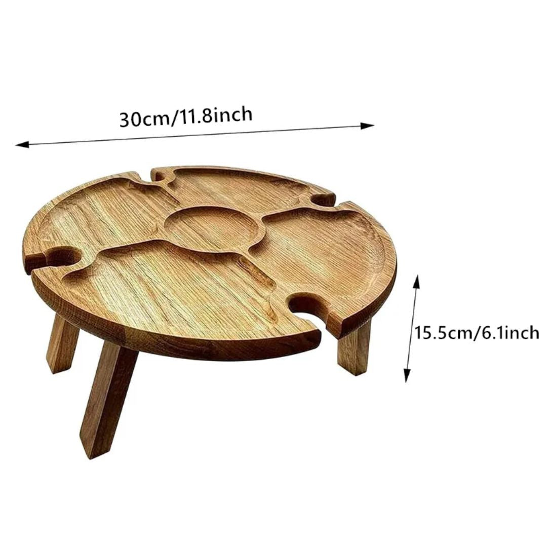 CheeseBoard Delights – Stylish Wooden Picnic Accessory