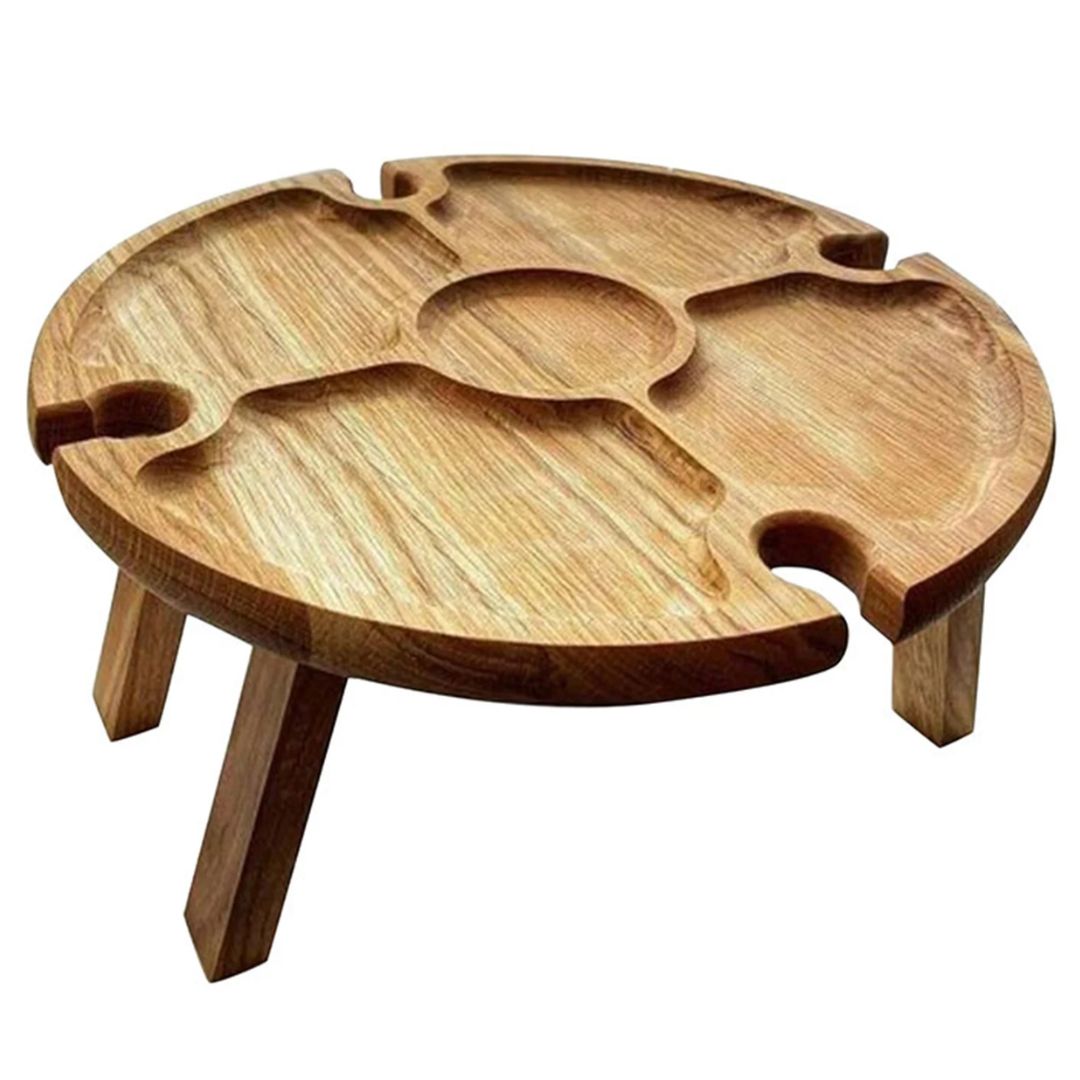 CheeseBoard Delights – Stylish Wooden Picnic Accessory