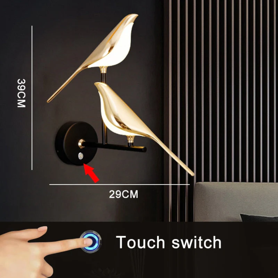 LuminaBird - Modern Rotating LED Wall Lamp