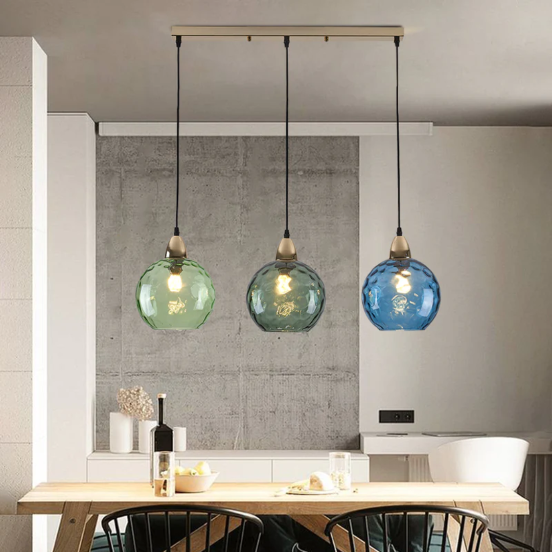 ClusterGlow - Elegant 3-Lamp Pendant Lamp for Mood Lighting