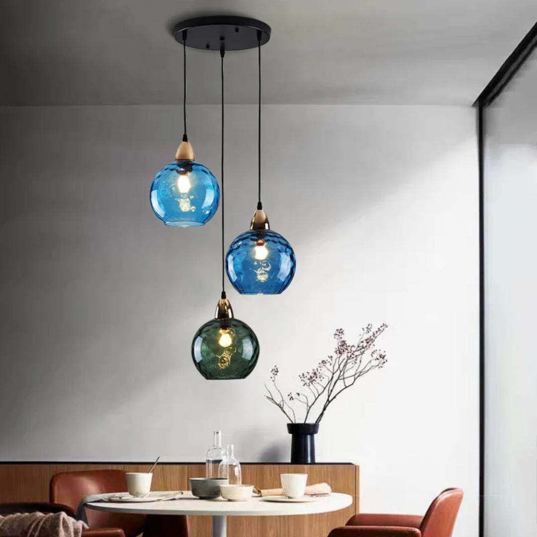 ClusterGlow - Elegant 3-Lamp Pendant Lamp for Mood Lighting