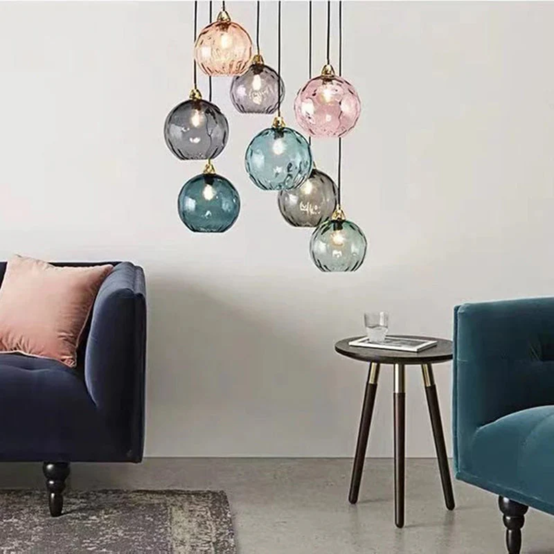 ClusterGlow - Elegant 3-Lamp Pendant Lamp for Mood Lighting