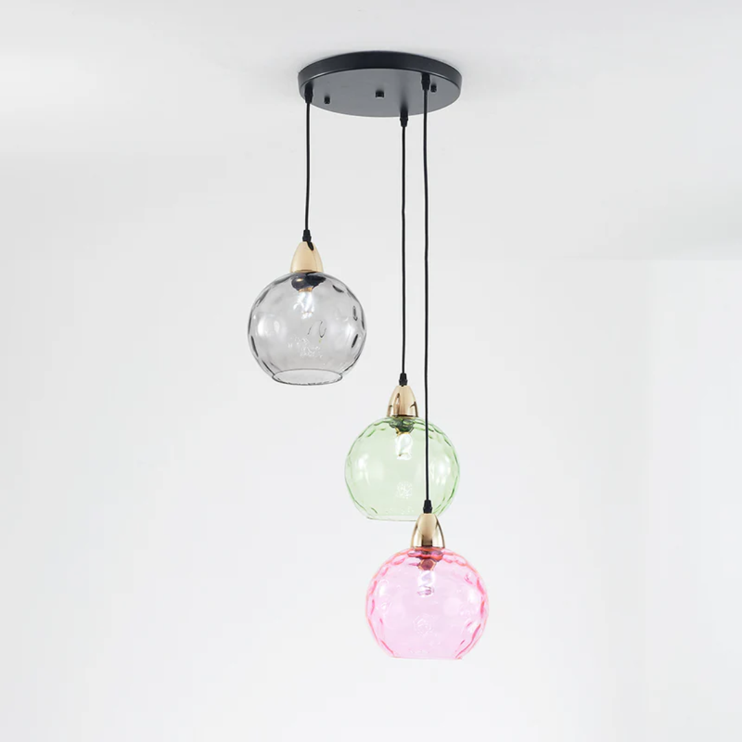ClusterGlow - Elegant 3-Lamp Pendant Lamp for Mood Lighting