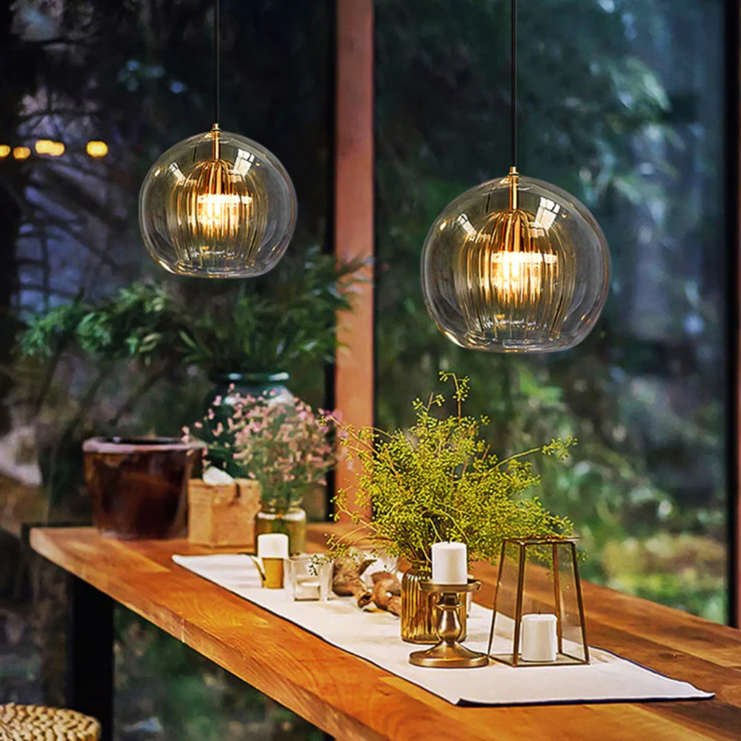 AuroraSphere - Elegant Spherical LED Pendant Lamp
