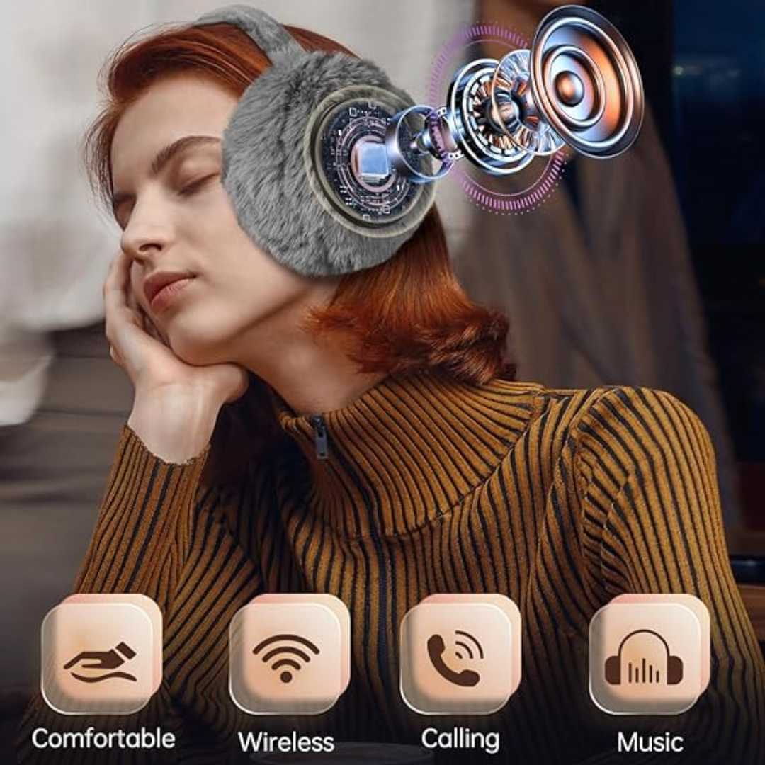 CozyGrooves – Warm Bluetooth Ear Muffs for Winter