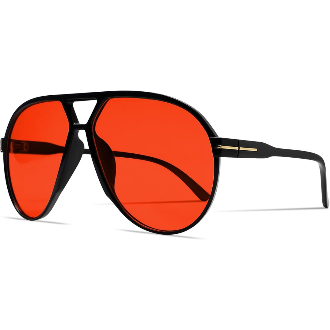AmaraVision - Retro Large Aviator Sunglasses