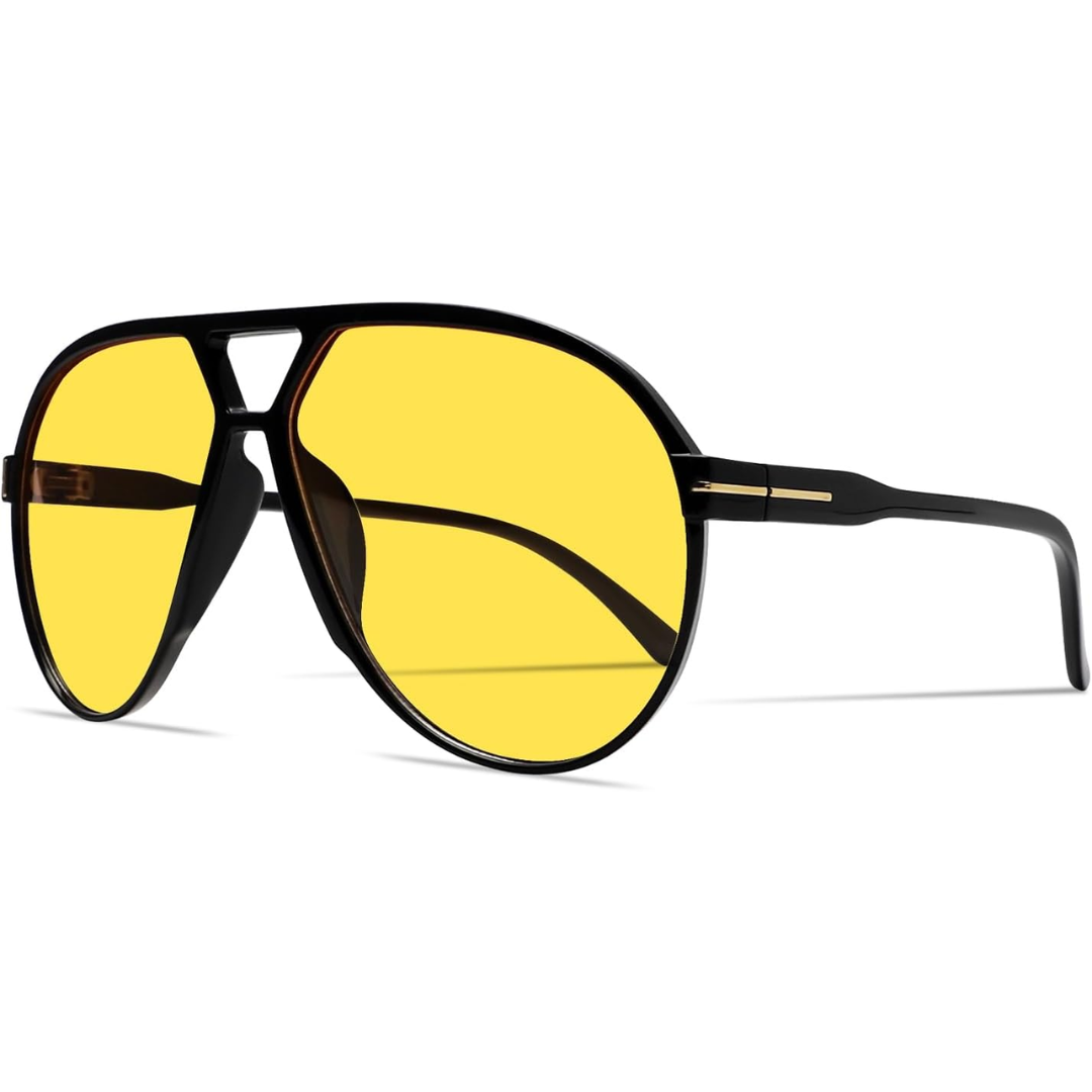 AmaraVision - Retro Large Aviator Sunglasses