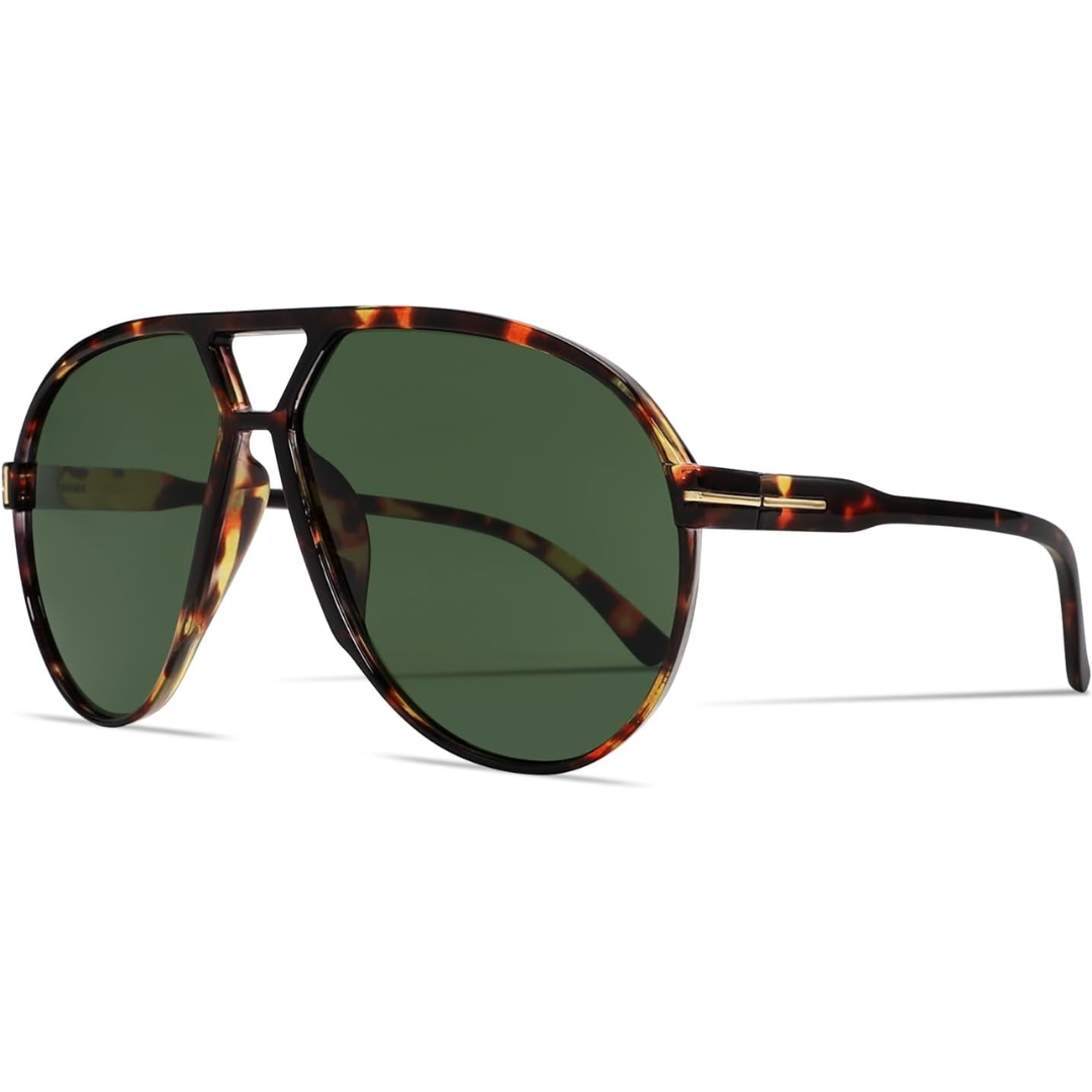 AmaraVision - Retro Large Aviator Sunglasses
