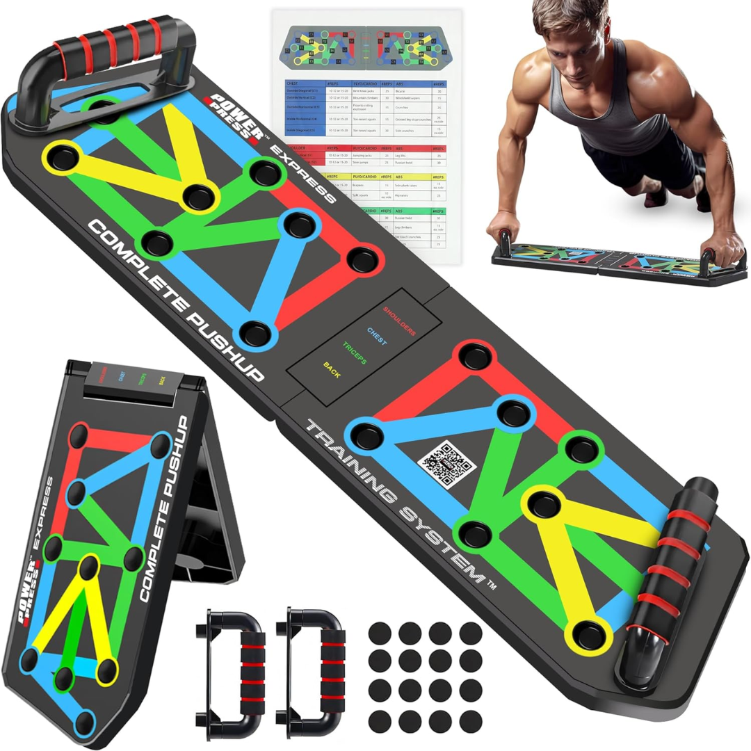 FlexiFit - Foldable Push-Up Training Board with Color Code