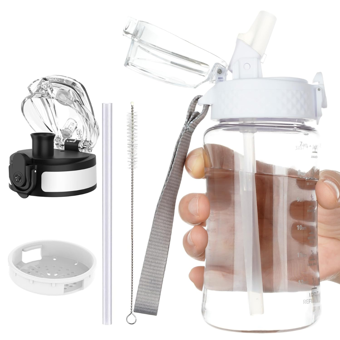 EcoFlow - Reusable Tritan Water Bottle with Straw