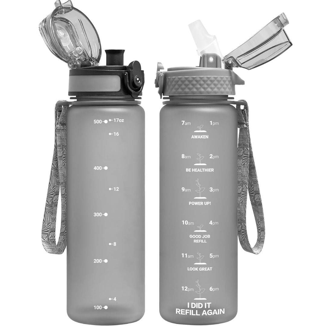 EcoFlow - Reusable Tritan Water Bottle with Straw