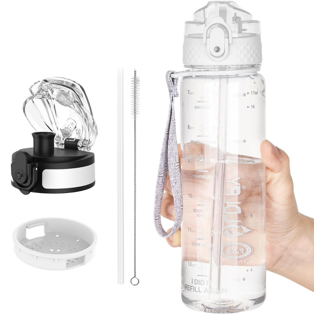 EcoFlow - Reusable Tritan Water Bottle with Straw