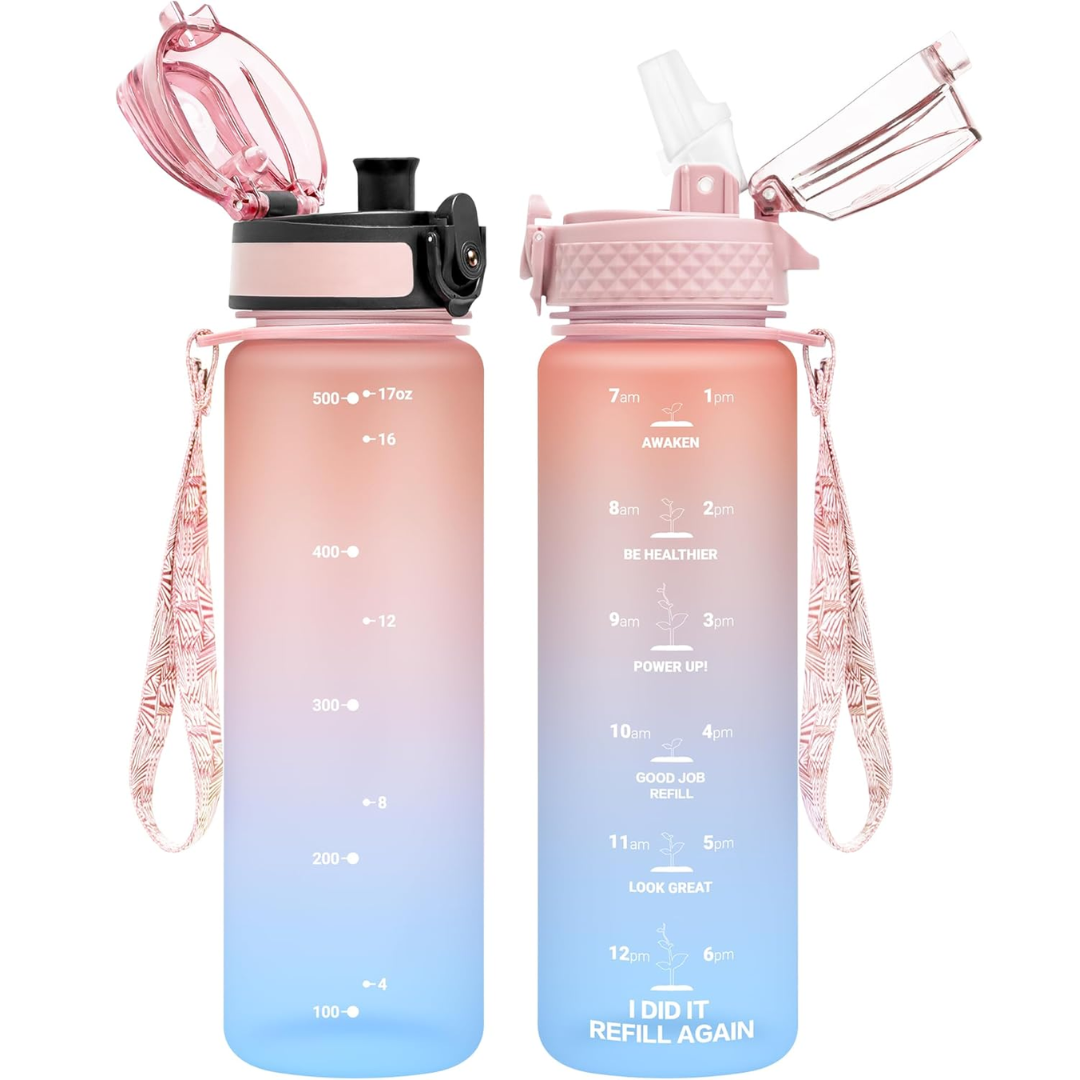 EcoFlow - Reusable Tritan Water Bottle with Straw
