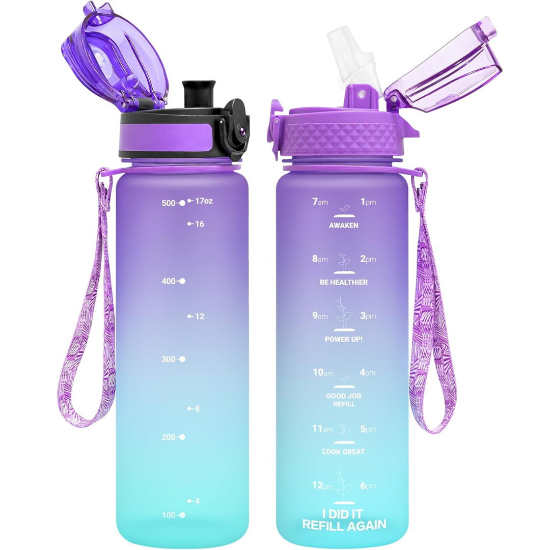 EcoFlow - Reusable Tritan Water Bottle with Straw