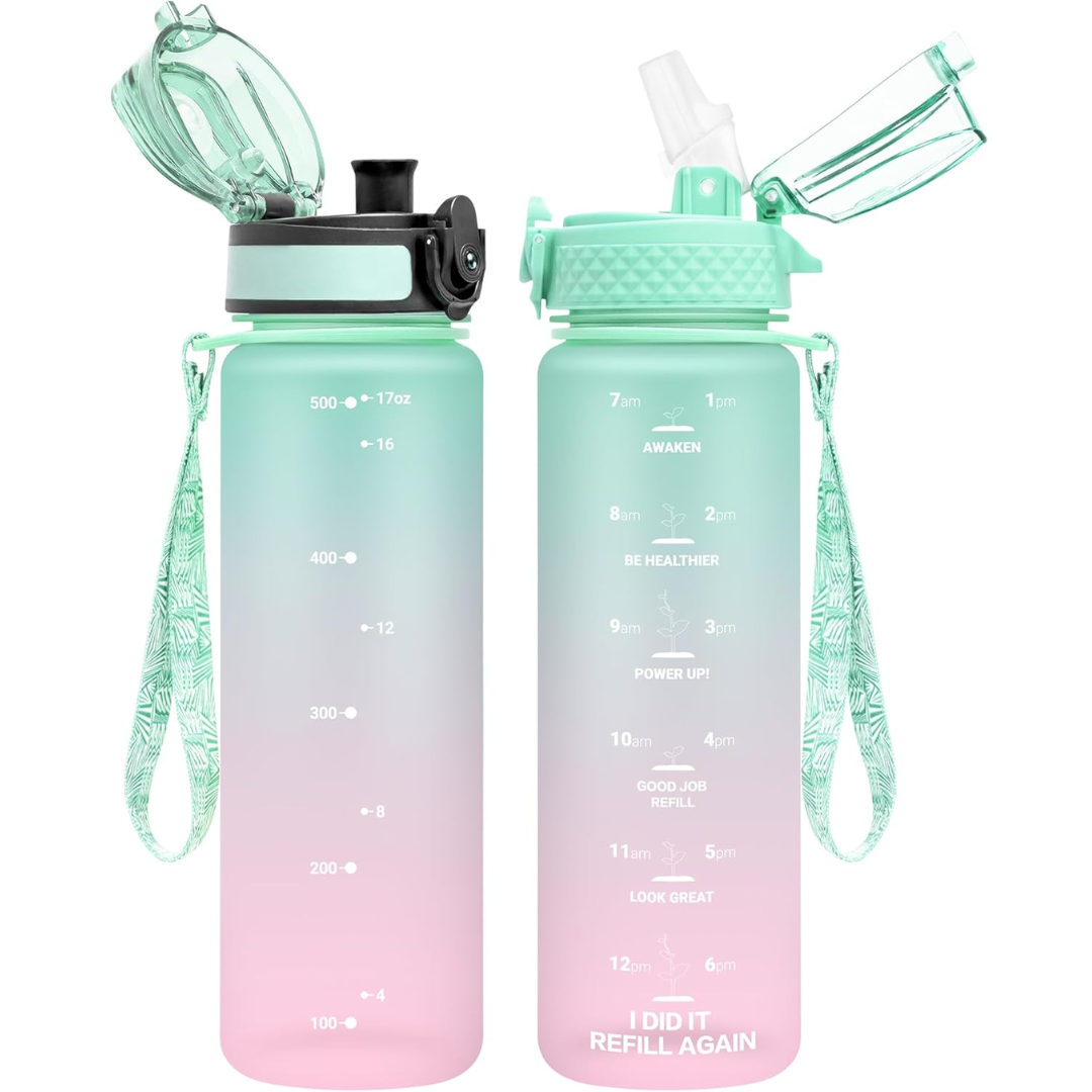 EcoFlow - Reusable Tritan Water Bottle with Straw