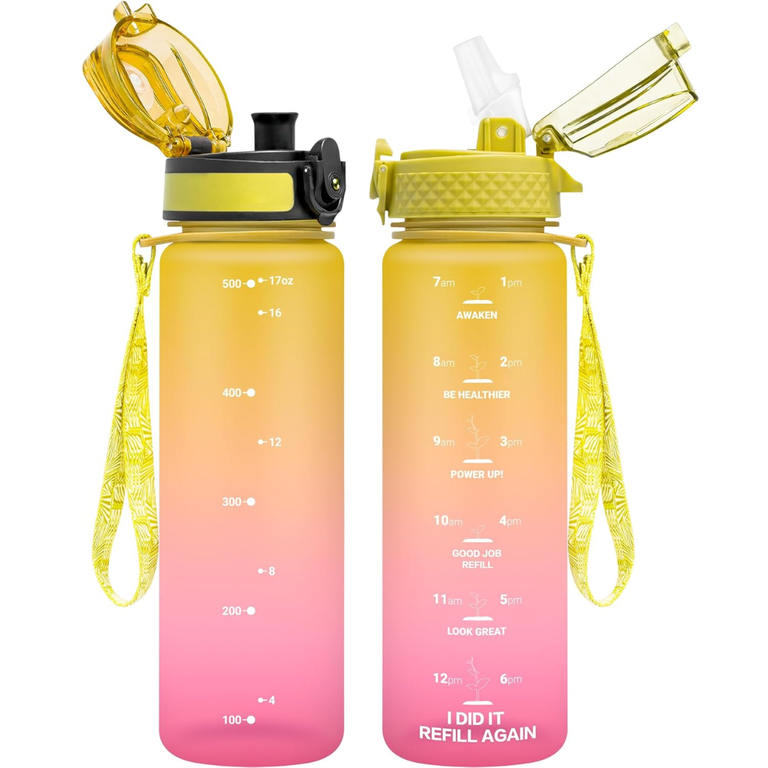 EcoFlow - Reusable Tritan Water Bottle with Straw