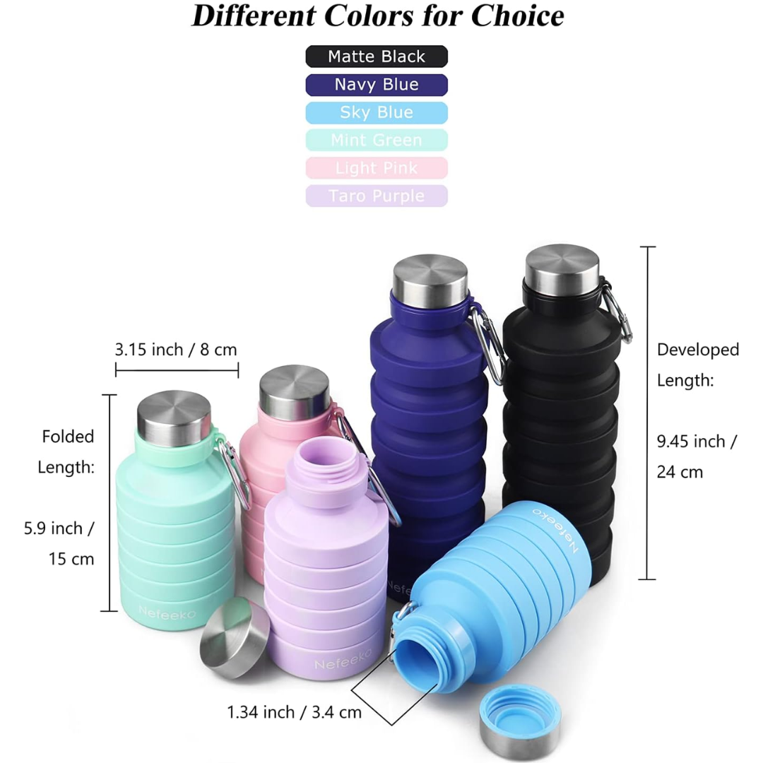 FlexiHydrate - Sustainable Foldable Water Bottle