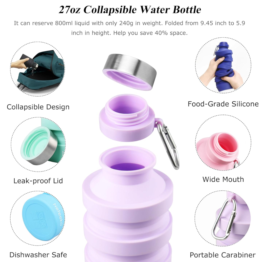 FlexiHydrate - Sustainable Foldable Water Bottle