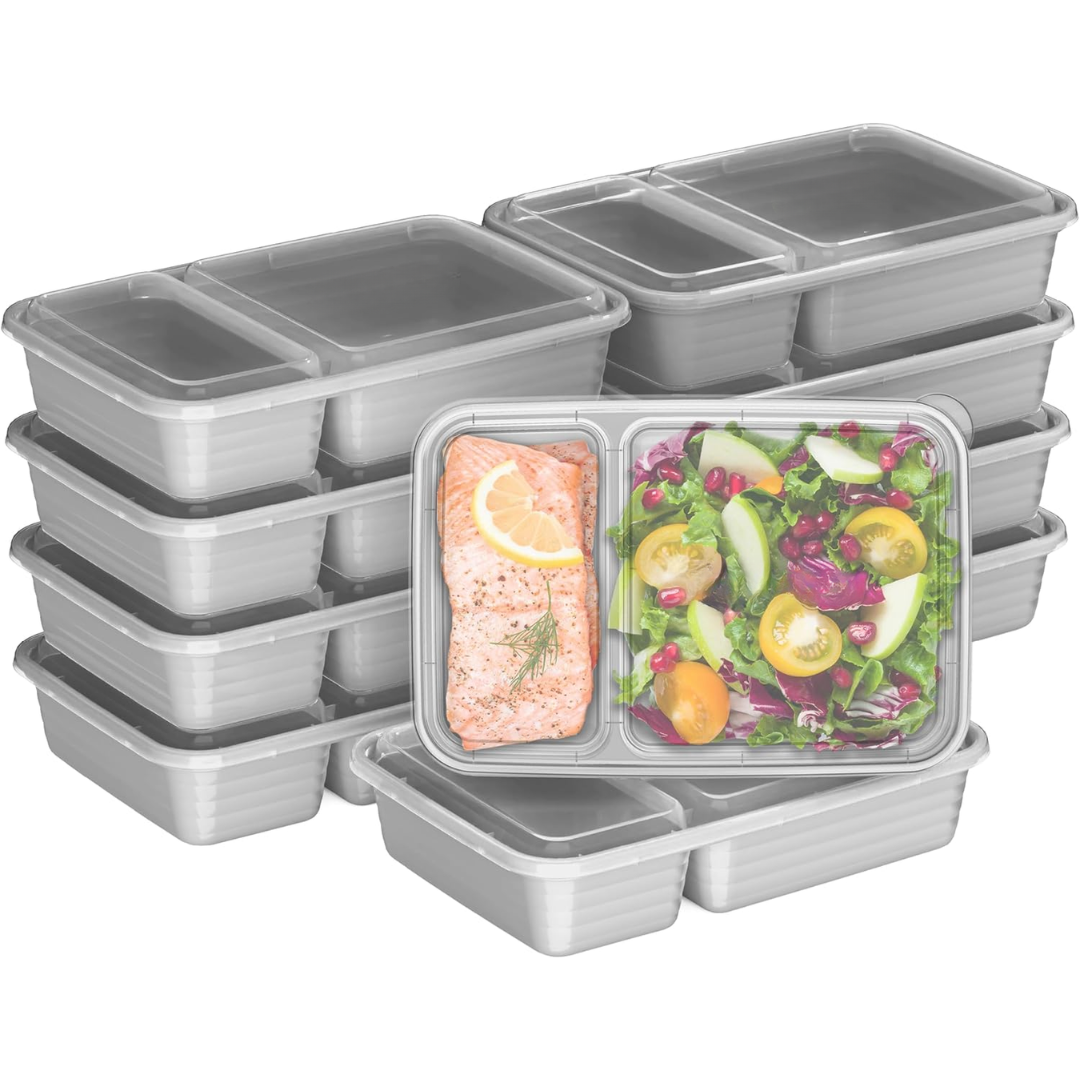 EcoBox - Durable 2-Compartment Food Container Set