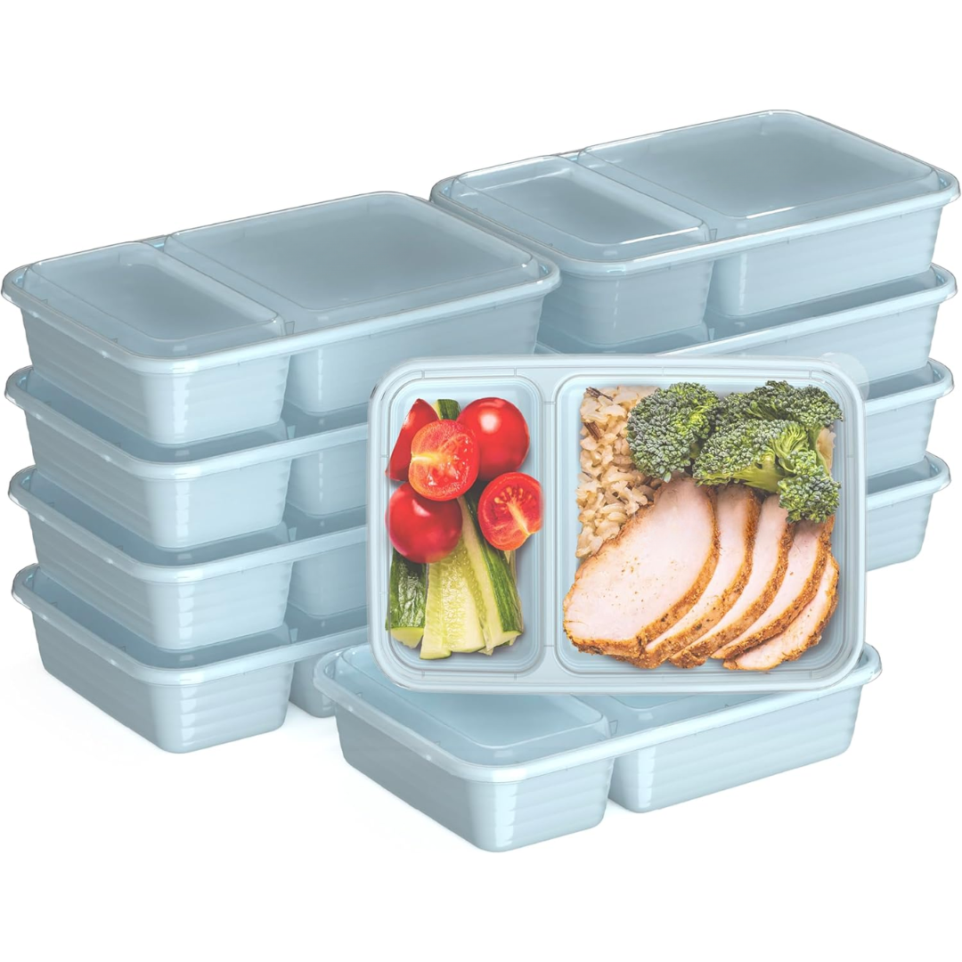 EcoBox - Durable 2-Compartment Food Container Set