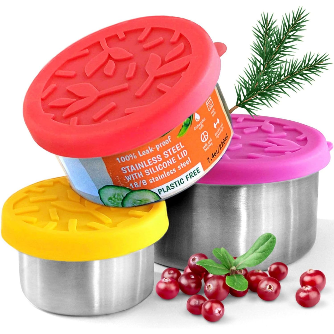FreshBox Set - stainless steel lunch boxes with lids