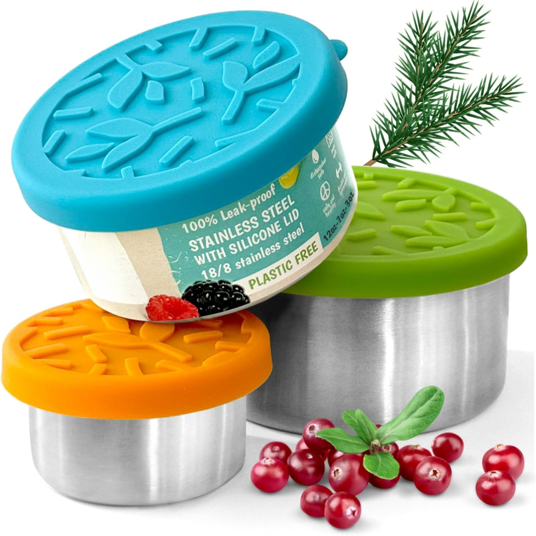 FreshBox Set - stainless steel lunch boxes with lids