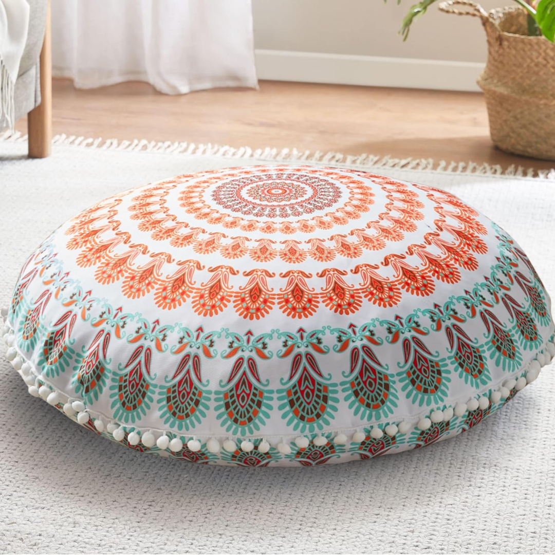 MandalaCushion - Bohemian Meditation Cushion for the Floor
