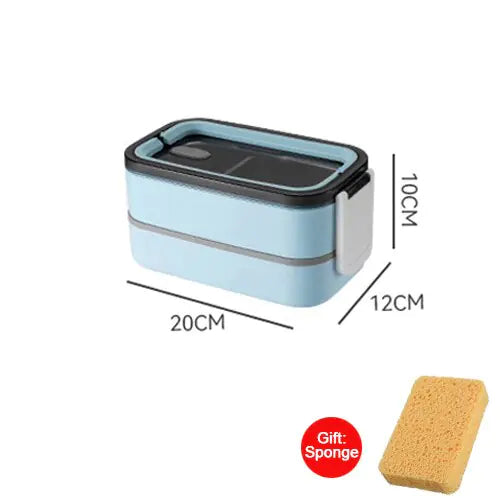 MealMate - Trendy 2-Layer Stainless Steel Lunch Box