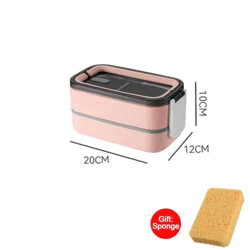 MealMate - Trendy 2-Layer Stainless Steel Lunch Box