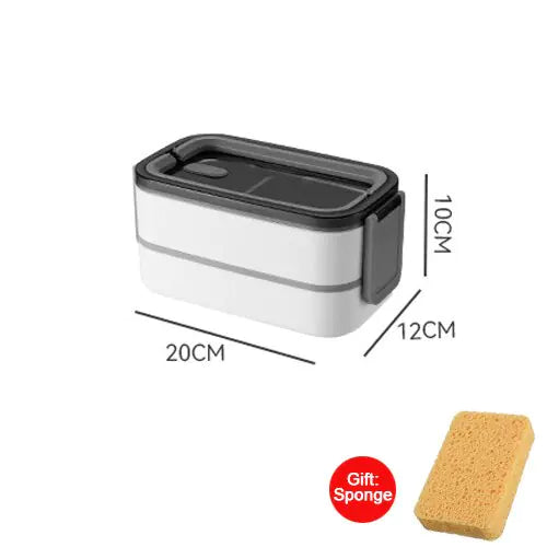 MealMate - Trendy 2-Layer Stainless Steel Lunch Box