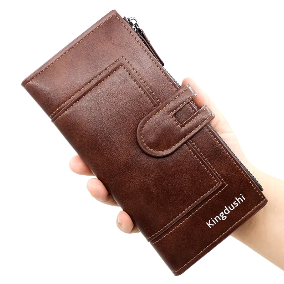 ElegantLeather - Long Leather Wallet for Ladies