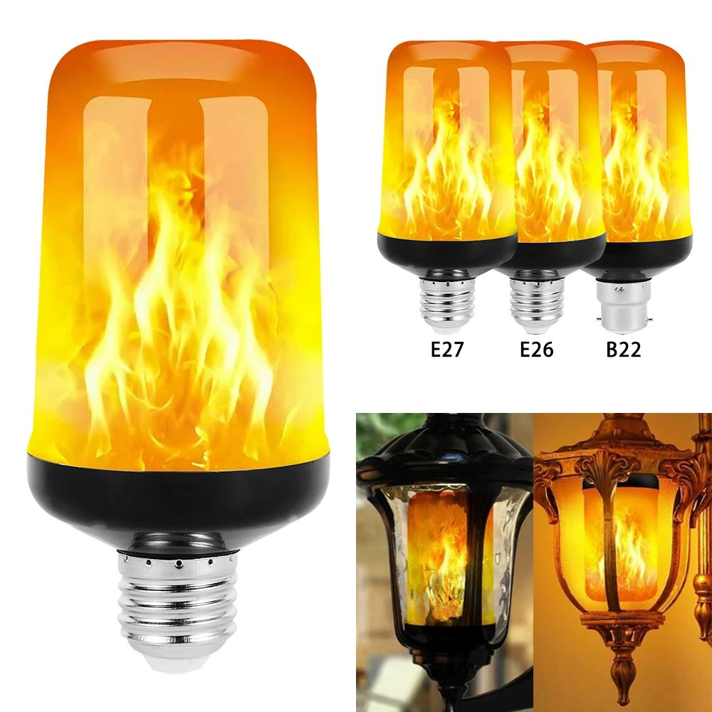 FlameGlow – LED Party Lamp with 4 Flame Modes